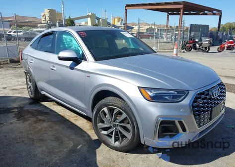 2022 Audi Q5 Sportback Premium Plus 45 Tfsi S Line Quattro S Tronic из США, поврежденный, VIN WA15AAFY3N2068188